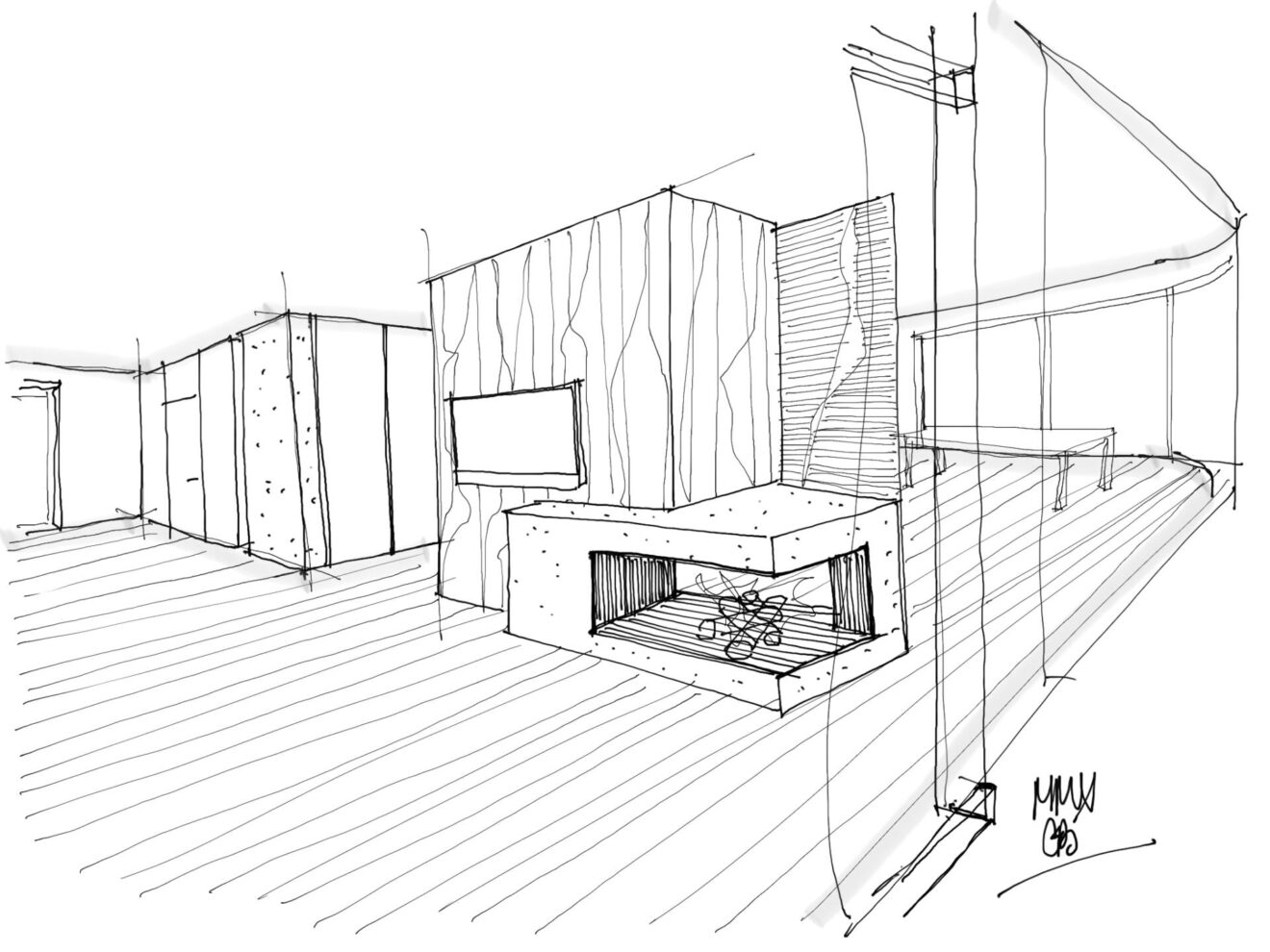 maisonmax interior design schets